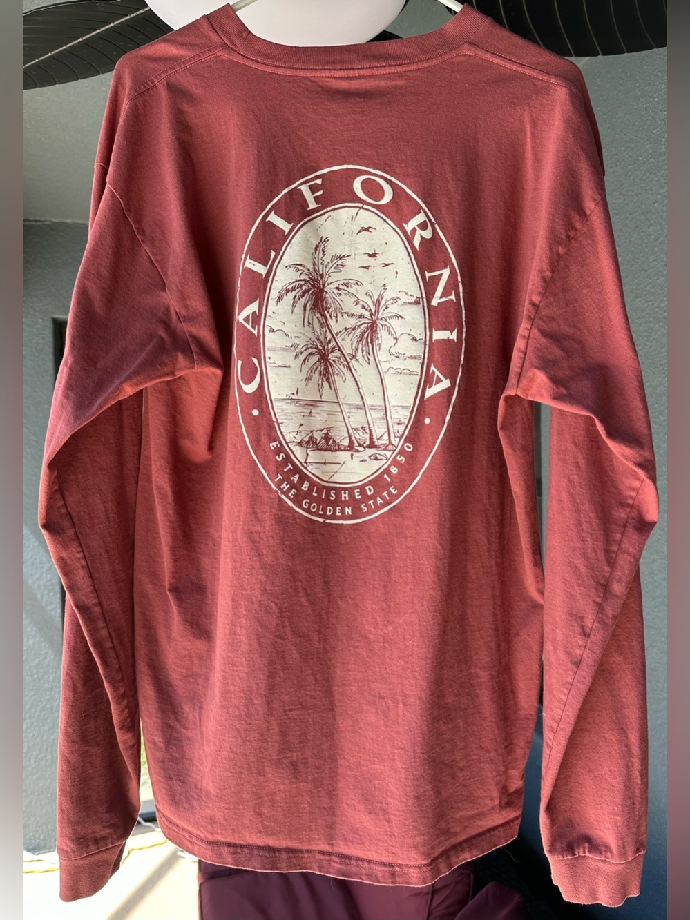 California Bear The Golden State Prairie Mountain LS Shirt Size L in VGC